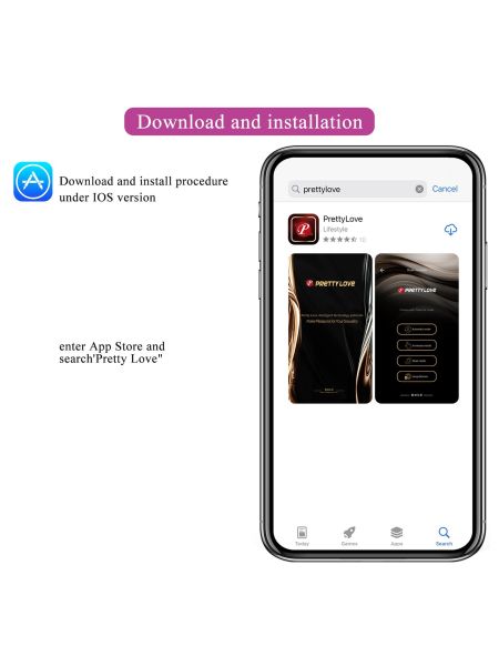Wibrator do majtek dla par sterowany aplikacją w telefonie PRETTY LOVE Jayleen 12 - 15