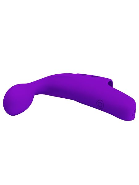 Wibrator na palec PRETTY LOVE purpurowy 10 funkcji - 6