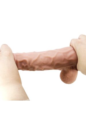 Duży żylasty penis z ruchomą skórką realistyczne doznania 24 cm - image 2