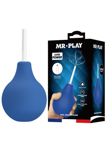 Gruszka analna do lewatywy MR PLAY ANAL DOUCHE BLUEB (224 ml)