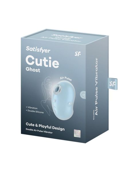 Masażer łechtaczki wibrator ssący powietrzem Satisfyer Cutie Ghost niebieski - 2