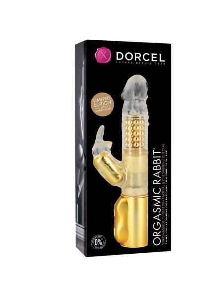 Wirbator królik DORCEL Orgasmic Rabbit 25cm 7trybów złoty - 4