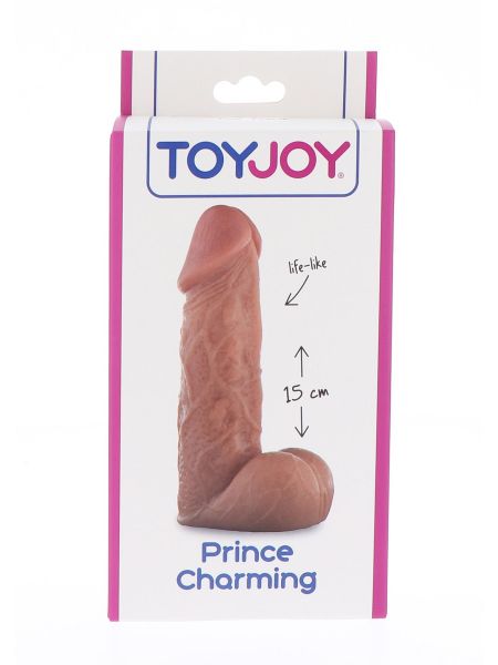 Realistyczny penis żyły jądra natualne dildo 15cm - 2