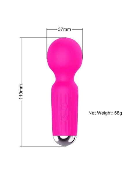 Mały mini masażer stymulator łechtaczki 11cm 20trybów - 6