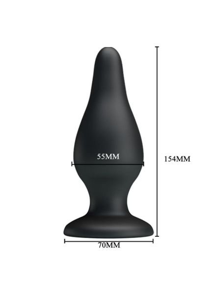 Korek analny zatyczka unisex masażer prostaty 15cm - 6