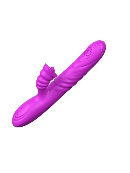 Wibrator-Angelia, USB 3 functions of thrusting / 20 vibrations Purple - 2