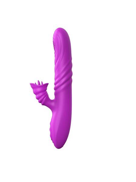 Wibrator-Angelia, USB 3 functions of thrusting / 20 vibrations Purple - 3