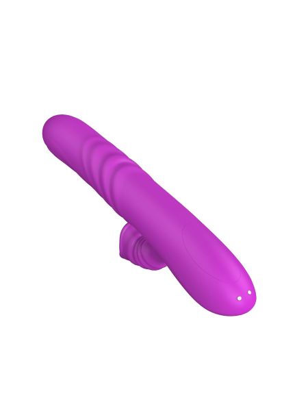 Wibrator-Angelia, USB 3 functions of thrusting / 20 vibrations Purple - 6