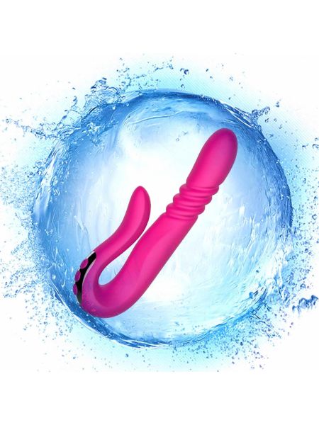 Wibrator Deluxe Twirling Vibrating Thruster RED - 13