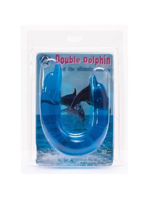 Podwójne Dildo Delfin - DOUBLE DOLPHIN, Bendable blue Baile - image 2