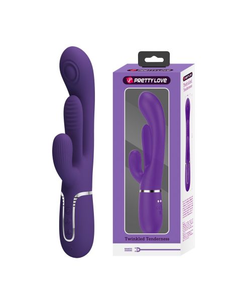 Wibrator króliczek PRETTY LOVE - Shonia Dark Purple, Twinkled Tenderness, 7 thumping functions 7 vibration functions - 11