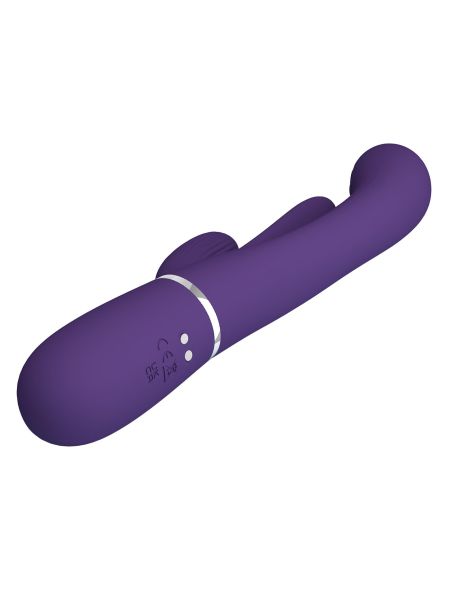 Wibrator króliczek PRETTY LOVE - Shonia Dark Purple, Twinkled Tenderness, 7 thumping functions 7 vibration functions - 6