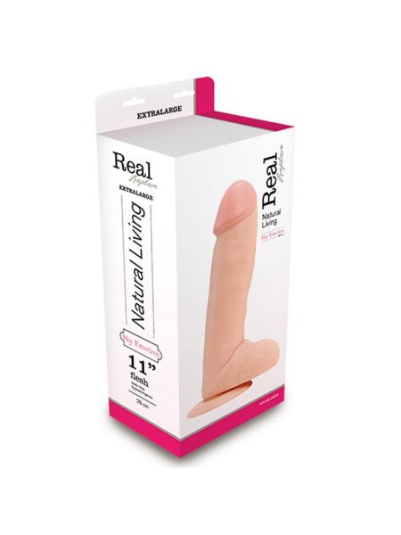 Wielkie duże dildo realistyczne z przyssawką 28cm