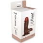 Czarne Dildo realistyczne z przyssawką 17 cm - 2