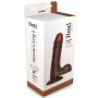 Dildo realistyczne duże z jądrami przyssawka 23cm - 2