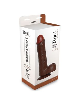 Czarne dildo realistyczne murzyńskie 25 cm - image 2