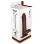 Penis z przyssawką jądrami realistyczne dildo 28 cm - 2