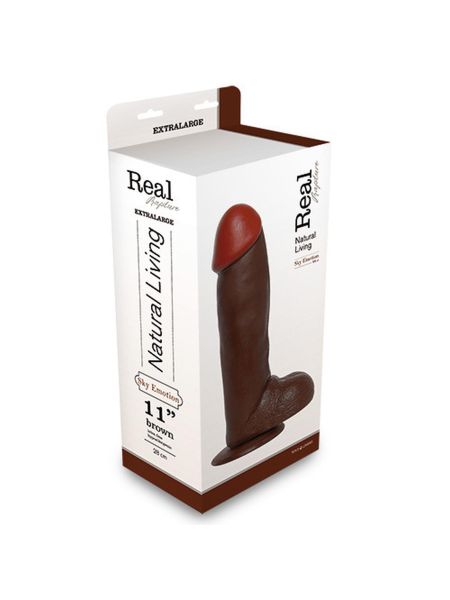 Wielkie czarne dildo realistyczne afrykańskie 31 cm