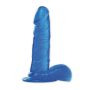 Dildo żelowe realistyczne niebieskie 16,5 cm - 3