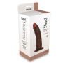 Realistyczne dildo z żyłami pilotem brązowy 18 cm - 2