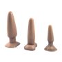 Zestaw 3x korek analny zatyczka buttplug rozmiary - 3