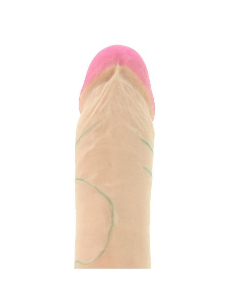 Dildo realistyczny penis widoczne żyły przyssawka 15 cm - 2