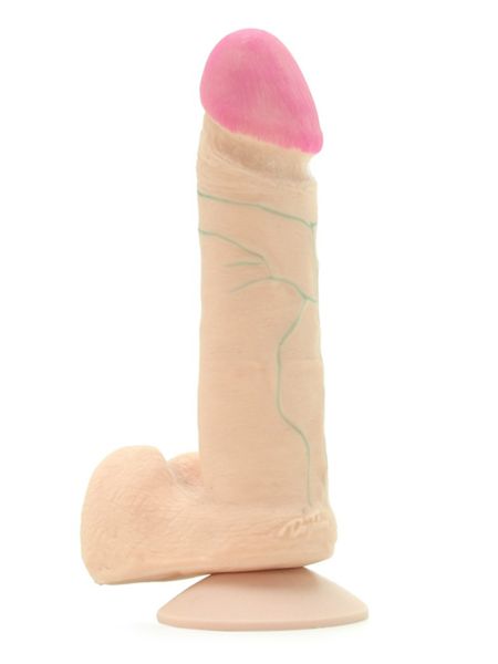 Dildo realistyczny penis widoczne żyły przyssawka 15 cm - 3