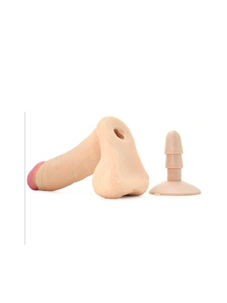 Gumowe grube żylaste realistyczne dildo z przyssawką 16CM - 5