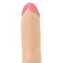 Gumowe grube żylaste realistyczne dildo z przyssawką 16CM - 3