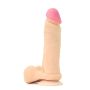 Gumowe grube żylaste realistyczne dildo z przyssawką 16CM - 4