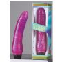 Wibrator wygięty naturalny realistyczny penis 20cm fioletowy - 6