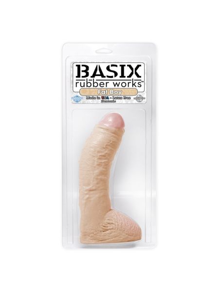 Dildo-BASIX 10"""" FAT BOY DONG FLESH - 2