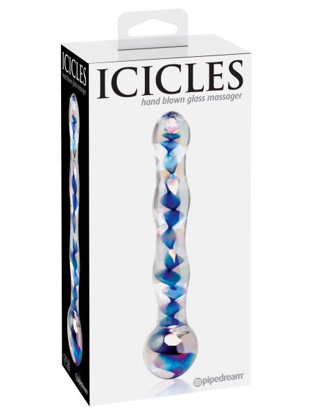 Dildo-ICICLES NO 8 - HAND BLOWN MASSAGER - 3