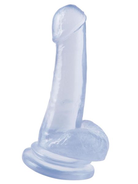 Dildo przezroczyste duże penis z przyssawką 20 cm