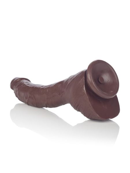 Dildo duży zagięty murzyński penis 22cm przyssawka - 10