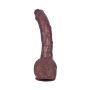 Dildo duży zagięty murzyński penis 22cm przyssawka - 8