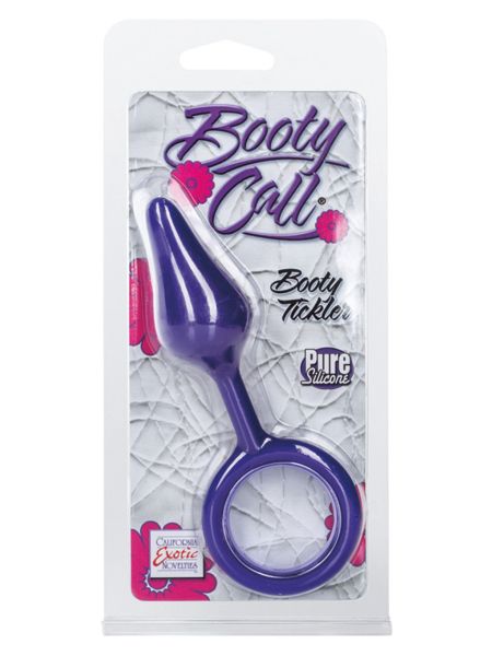 Korek analny plug z pętlą wtyczka sex analny 9cm fioletowy - 2