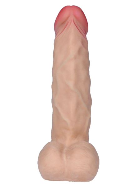 Realistyczne dildo penis z jądrami wibracje rotacja 21cm - 10