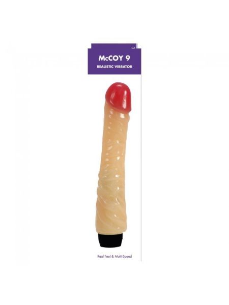 Wibrator realistyczny duży penis naturalny 23cm - 4