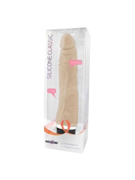 Wibrator naturalny - realistyczny penis z wibracjami silikon 21 cm - 3