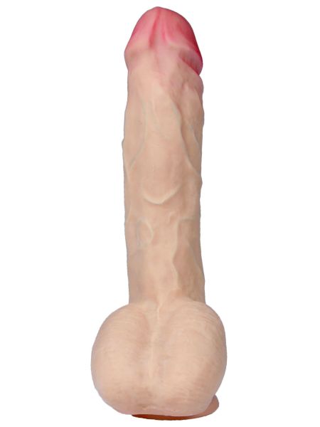 Dildo wyginane penis z cyberskóry realistyczny 25cm - 11