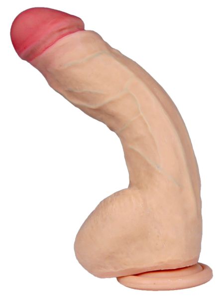 Dildo wyginane penis z cyberskóry realistyczny 25cm - 9