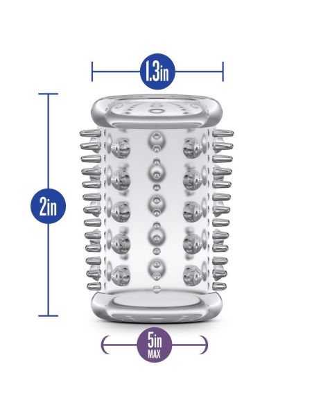 Nakładka na penis rozciągliwa stymulujące wypustki - 4