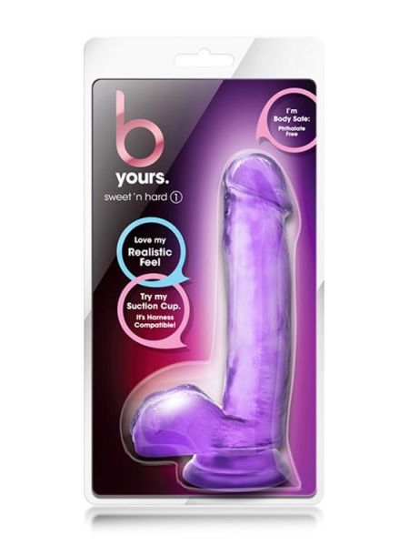 Penis żelowy gruby dildo z mocną przyssawką 18 cm