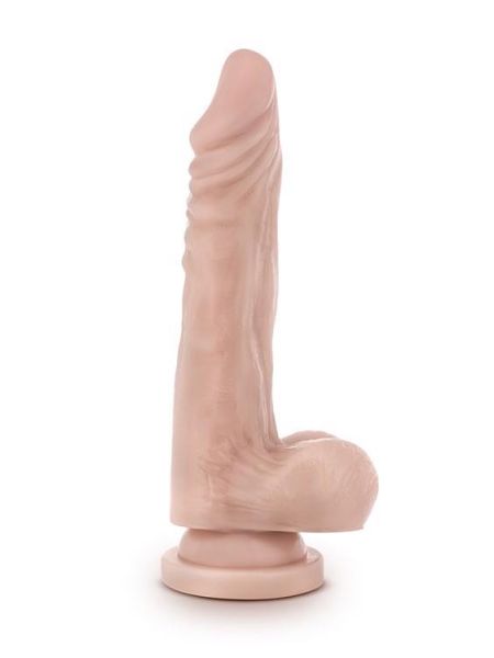 Realistyczny penis z przyssawką jądrami dildo 19cm - 2