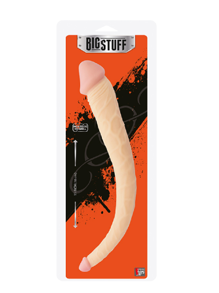 Dildo dwustronne analne waginalne podwójne 38cm - 2