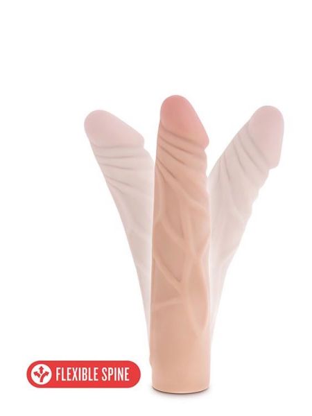 Elastyczne dildo realistyczne z kręgosłupem 19 cm - 3