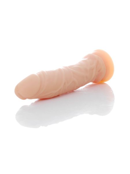 Dildo realistyczne cyberskóra cielisty 19 cm - 4