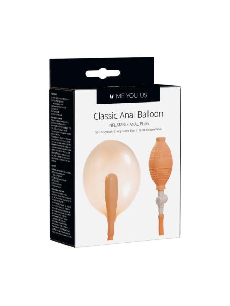 Pompowany balon analny do 32 cm latex/PVC - 2