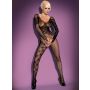 Siateczkowe bodystocking duży dekolt F210 S/M/L - 3